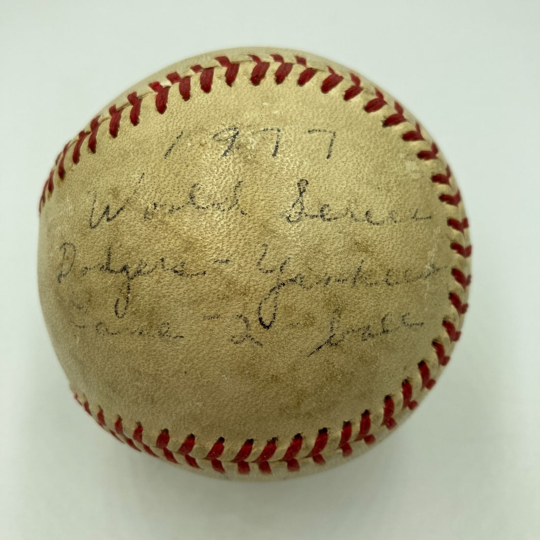 1977 World Series Game Used Baseball Signed by Umpire Ed Sudol JSA COA: 1977 World Series Game Used Baseball Signed by Umpire Ed Sudol JSA COA This is an original 1977 World Series signed game-used official National League baseball featuring the autograph of Umpire Ed Sud