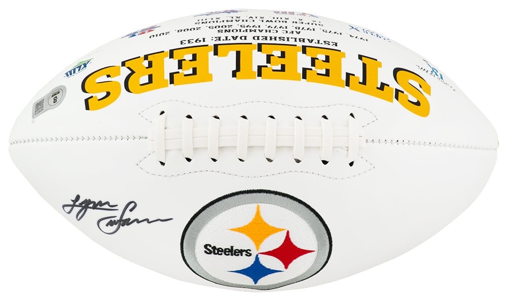 Lynn Swann Signed Pittsburgh Steelers Jarden Football with Beckett COA (1 of 1)