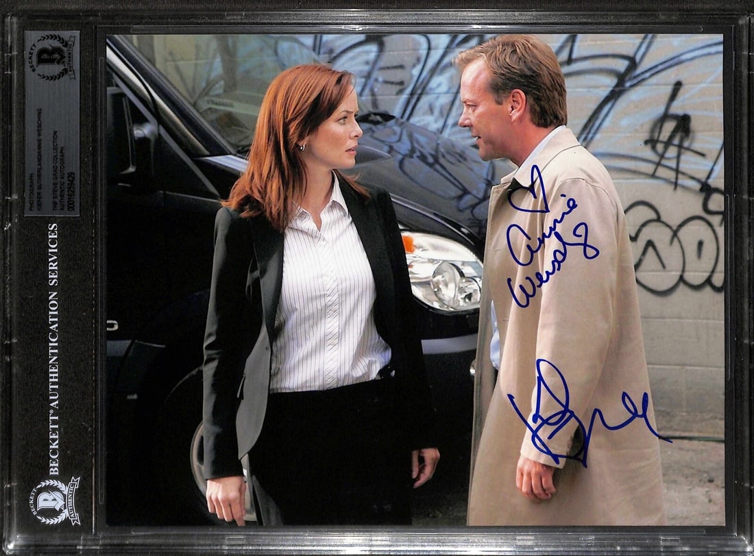 Kiefer Sutherland Annie Wersching 24 Signed 8x10 Photo Beckett Authenticated (1 of 1)
