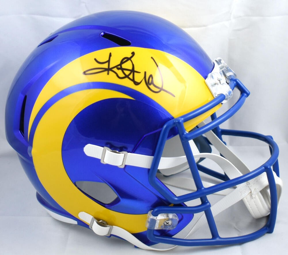 Kurt Warner Signed St. Louis Rams Full Size Helmet Beckett Authenticated (1 of 10)