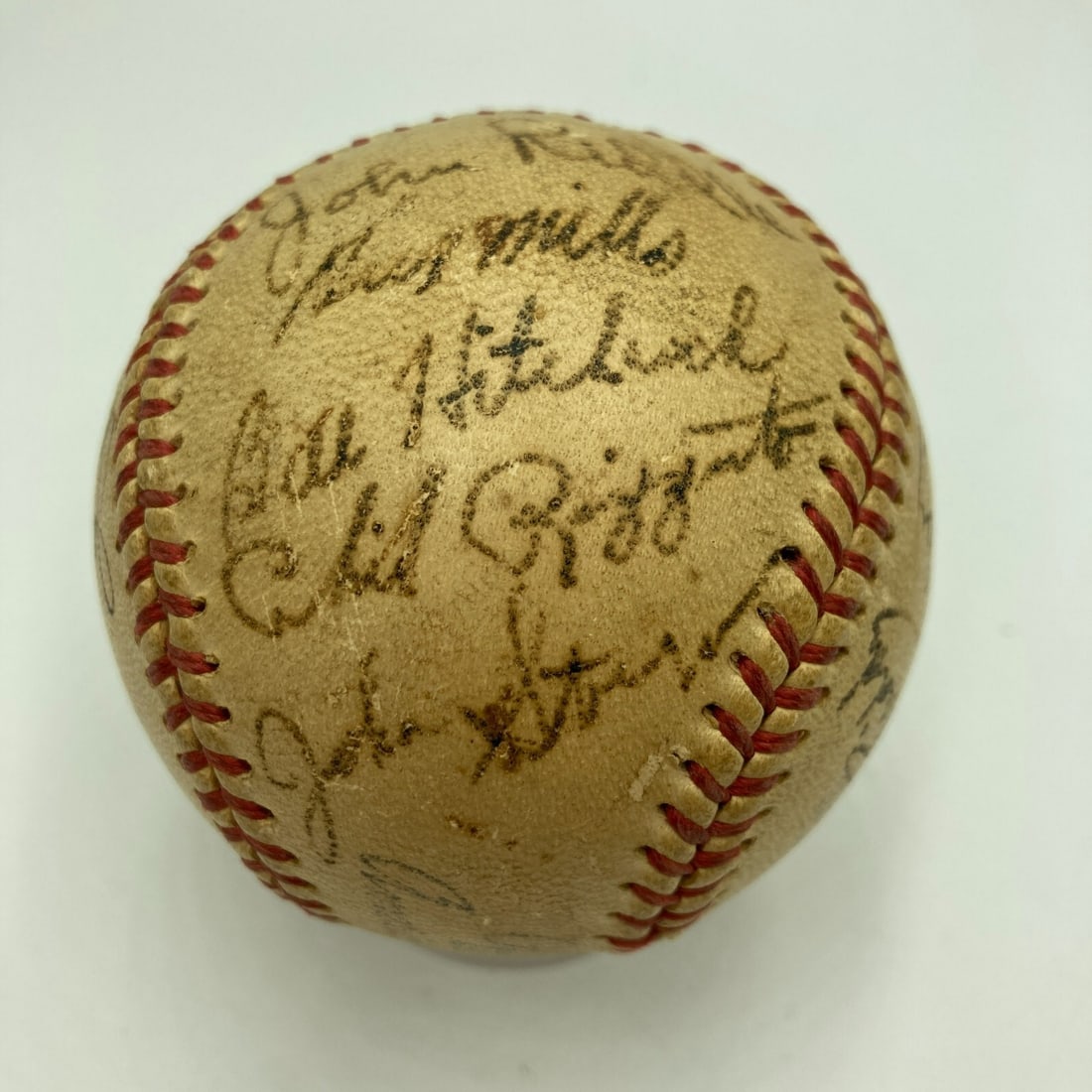 1940 Kansas City Blues Team Signed Baseball JSA Authenticated (1 of 11)