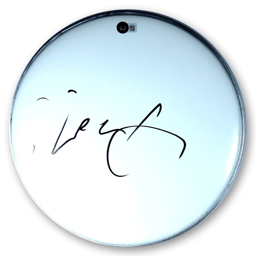 Lizzo Autographed 12 Drumhead with Beckett Authentication (1 of 4)