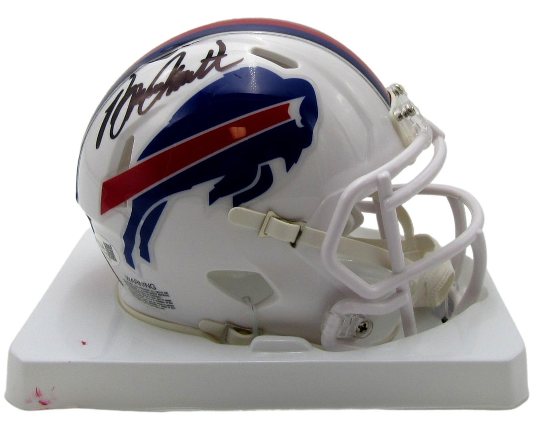 Bruce Smith HOF Autographed Buffalo Bills Mini Helmet JSA Authenticated (1 of 3)