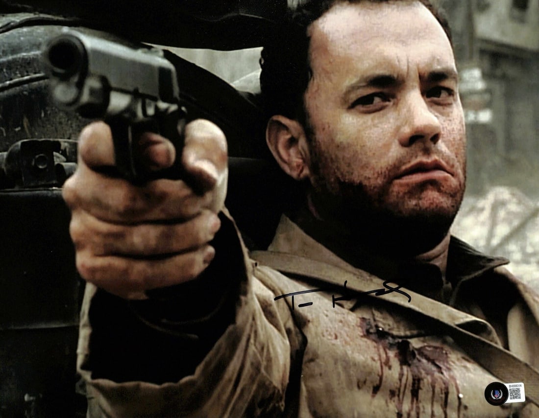 Tom Hanks Signed 11x14 Captain Miller Photograph Beckett Certified (1 of 1)