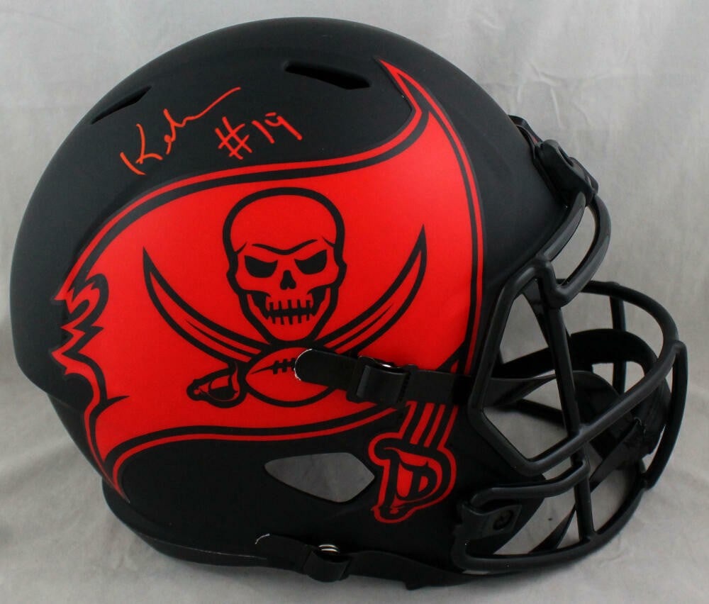 Keyshawn Johnson Signed Tampa Bay Buccaneers Eclipse Speed Helmet JSA Auth (1 of 5)