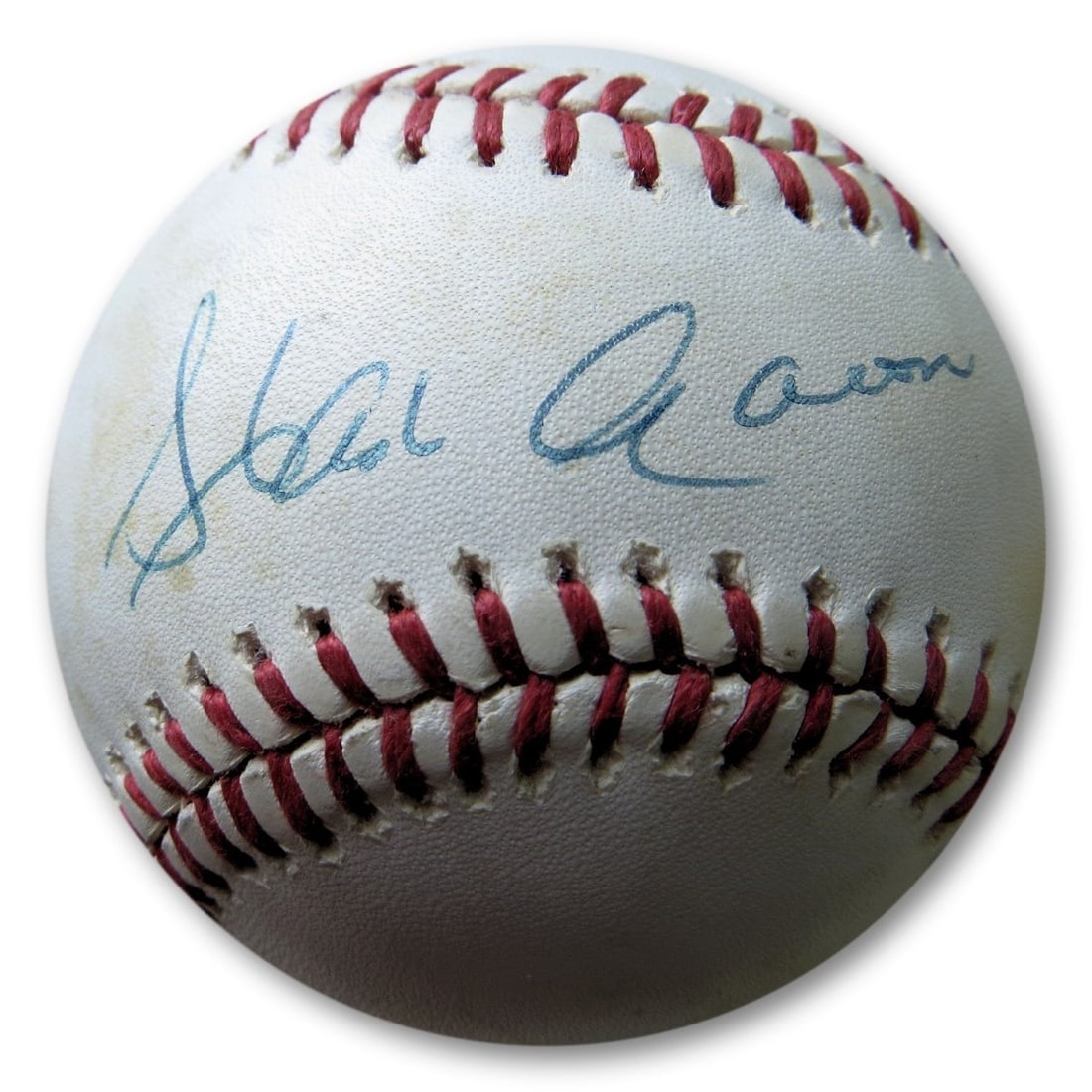 Hank Aaron Al Downing Signed NL Baseball JSA Authenticated (1 of 4)