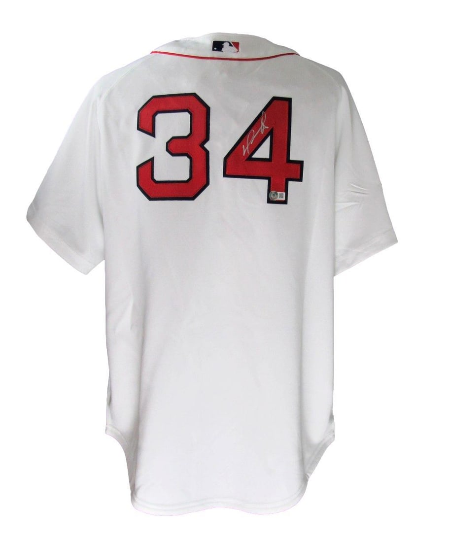David Ortiz 2004 WS Autographed Jersey Mitchell & Ness Red Sox Beckett Authenticated (1 of 8)