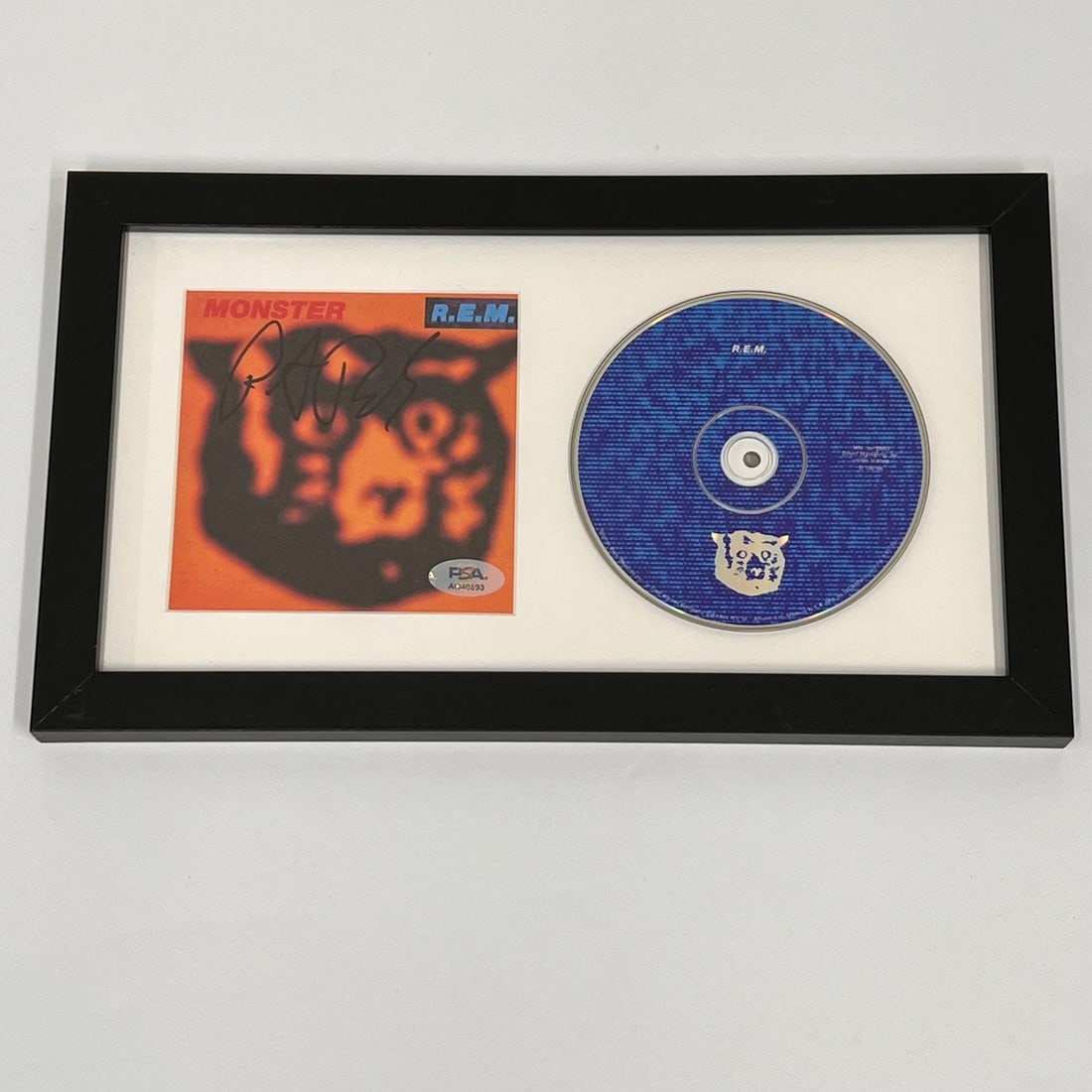Peter Buck Signed R.E.M. Monster Album Cover Framed PSA/DNA Authenticated (1 of 3)