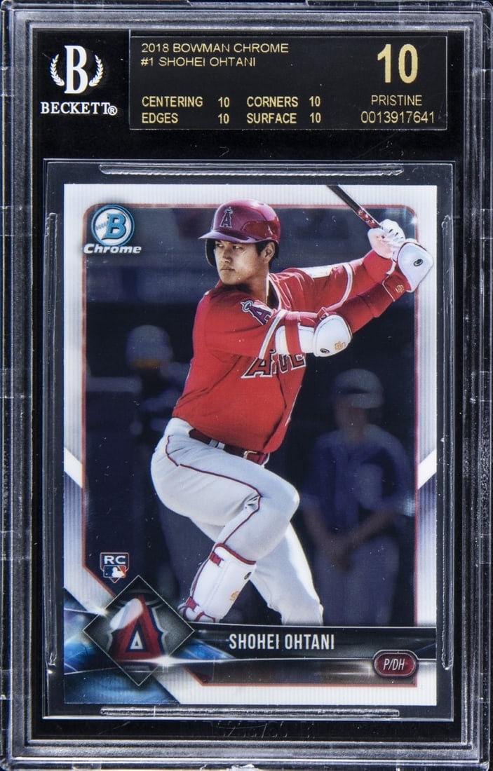 2018 Topps Shohei Ohtani Rookie Card BGS 10 Black Label (1 of 2)