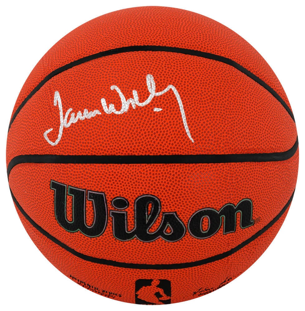 James Worthy Signed Wilson NBA Basketball with COA: James Worthy Signed Wilson NBA Basketball with COA James Worthy Signed Wilson NBA Basketball with COA This is a full-size Wilson Indoor/Outdoor NBA basketball signed by James Worthy, a legendary playe