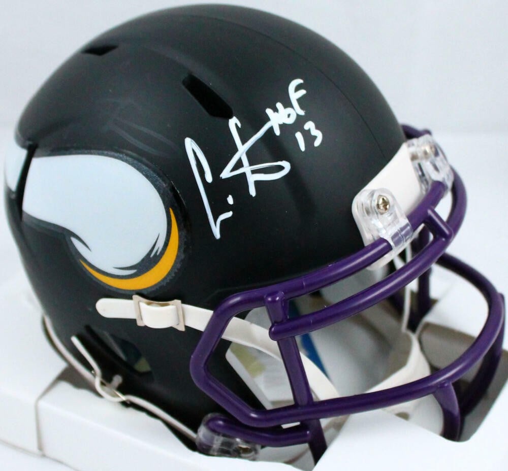 Cris Carter Signed Mini Helmet Minnesota Vikings Beckett Authentication (1 of 3)