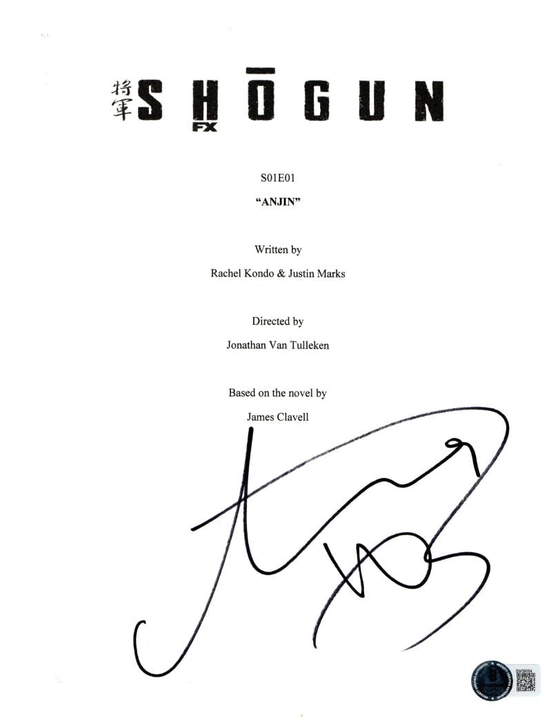 Anna Sawai Signed Script Cover Print Shogun Beckett Authenticated (1 of 2)