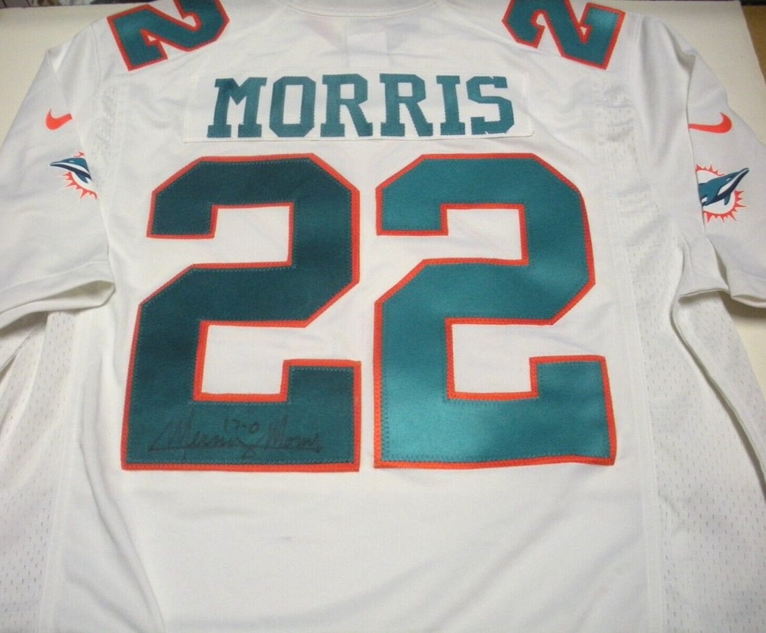 Mercury Morris Signed Miami Dolphins Jersey 17-0 Nike Original (1 of 3)