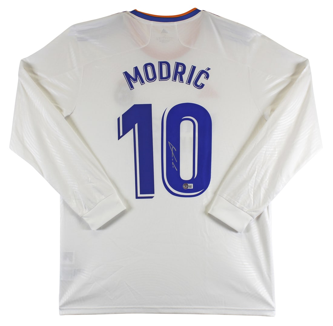 Luka Modric Signed Real Madrid White Adidas Jersey COA Beckett (1 of 3)