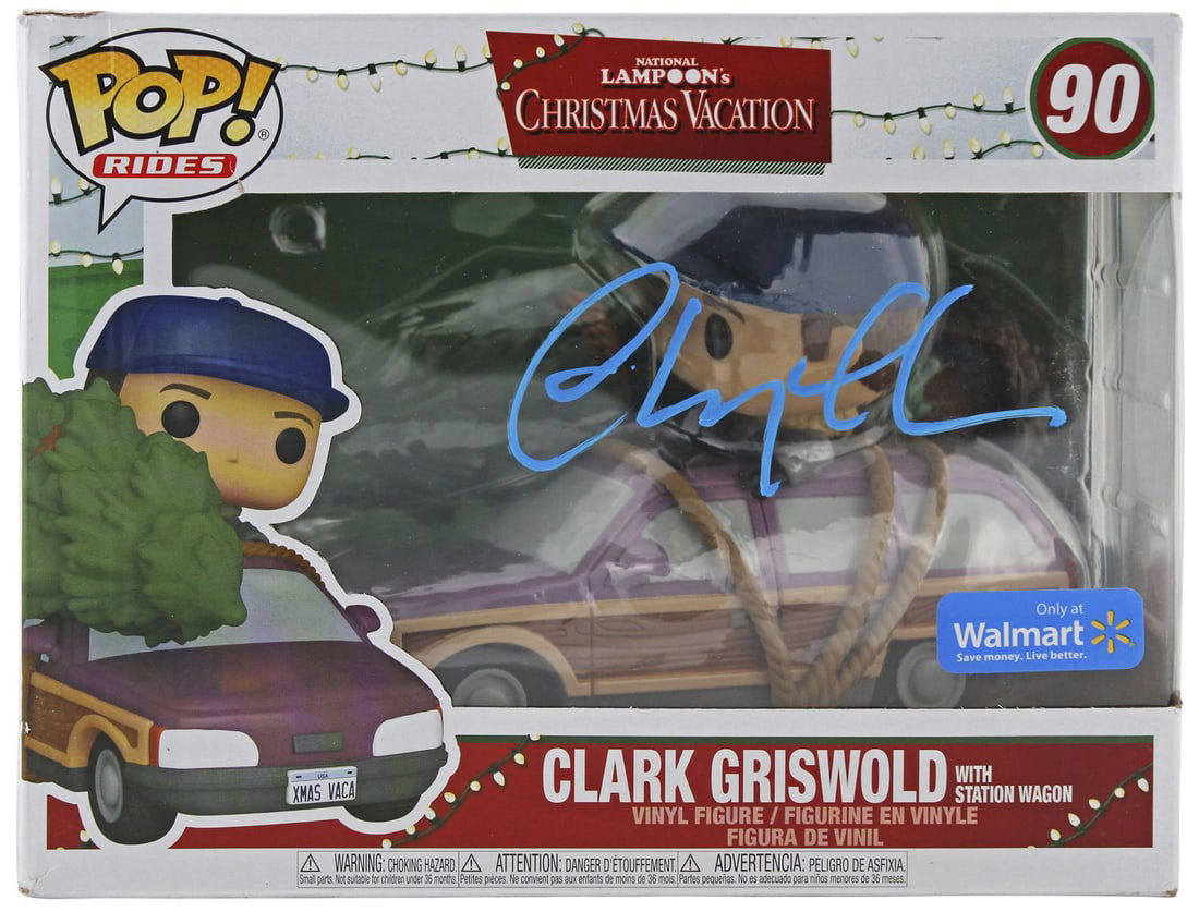 Chevy Chase Signed Clark Griswold Funko Pop BAS Authenticated: Chevy Chase Signed Clark Griswold Funko Pop BAS Authenticated Celebrate the holiday spirit with this authentic Funko Pop Vinyl Figure featuring Chevy Chase as Clark Griswold from National Lampoon's Ch
