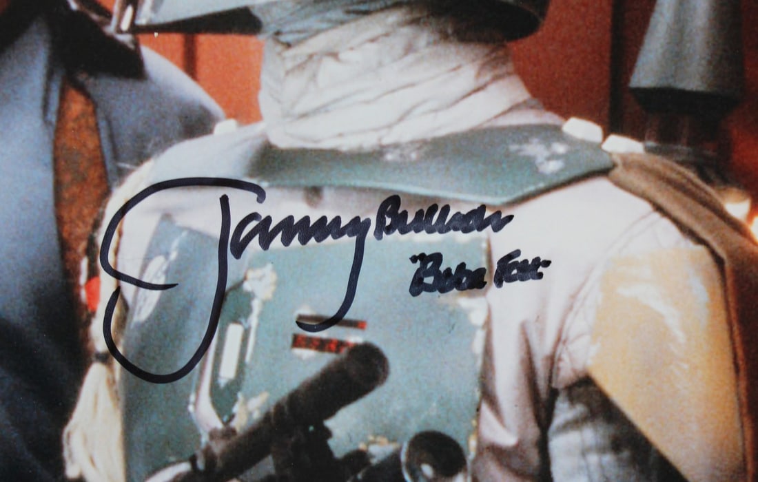 David Prowse Jeremy Bulloch Star Wars Signed 12x16 Photo BAS AE64266 - 3