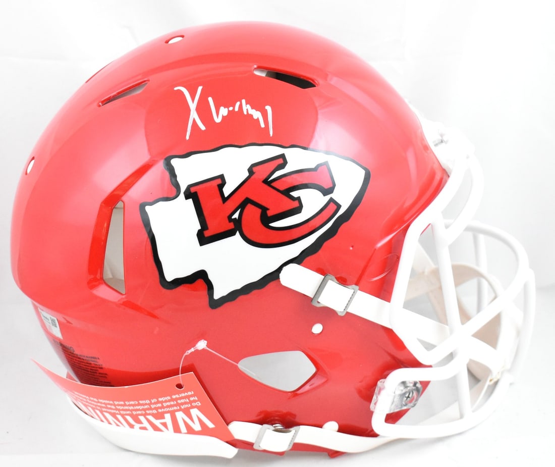 Xavier Worthy Signed Kansas City Chiefs Authentic Helmet (1 of 5)