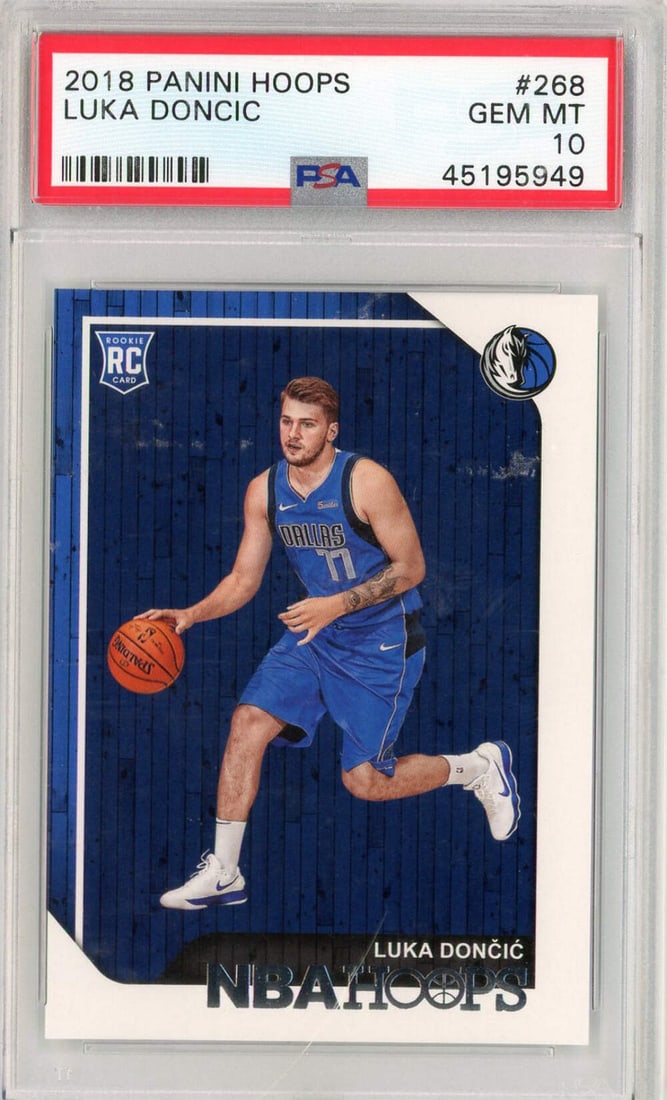 2018 Panini Hoops Luka Doncic #268 Rookie PSA 10 Gem Basketball Card (1 of 2)