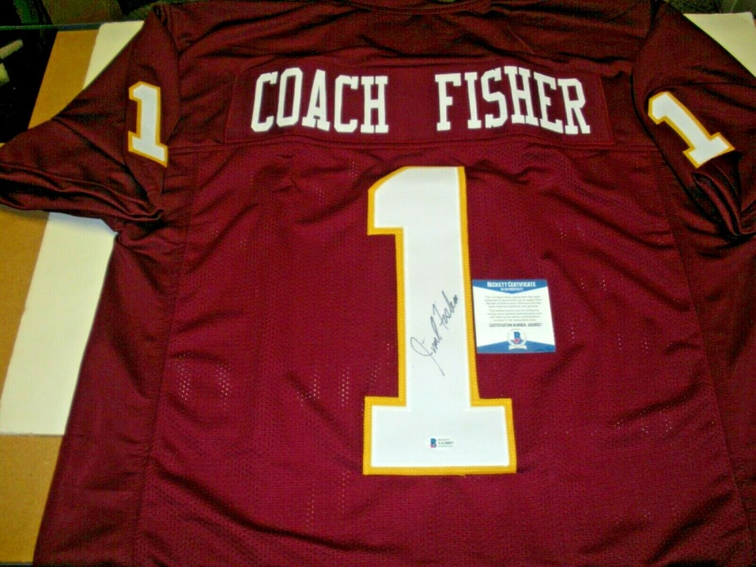 Jimbo Fisher Signed Jersey Florida State Seminoles 2013 Champions Beckett COA (1 of 2)