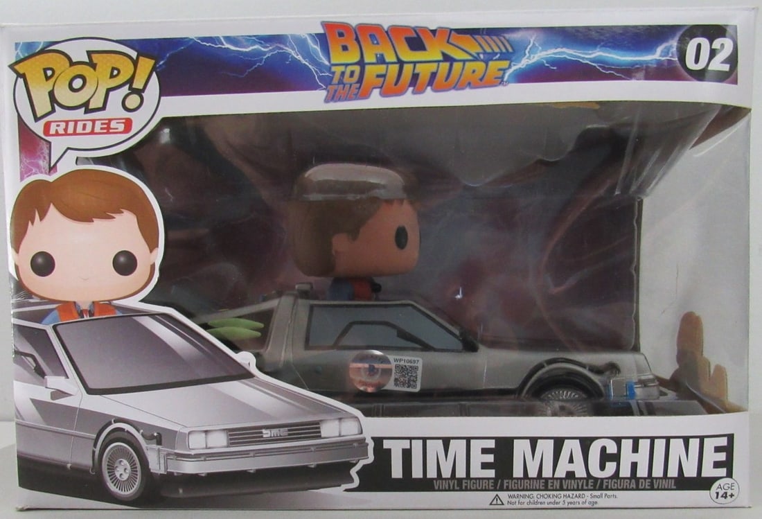 Michael J Fox Signed Back To The Future Time Machine #02 Beckett Authenticated (1 of 5)