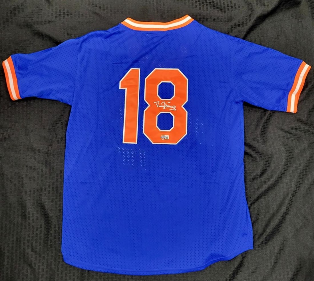 Darryl Strawberry Signed New York Mets Jersey BAS Authenticated (1 of 7)