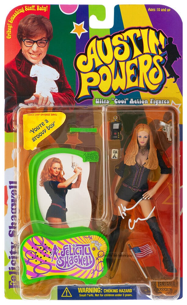 Heather Graham Signed Austin Powers Felicity Shagwell Figure 1999 - Authentic COA (1 of 1)