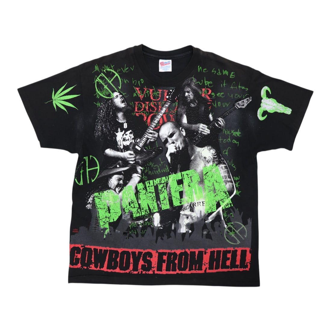 Vintage 1990s Cowboys From Hell Pantera Graphic Cotton T-Shirt (1 of 6)