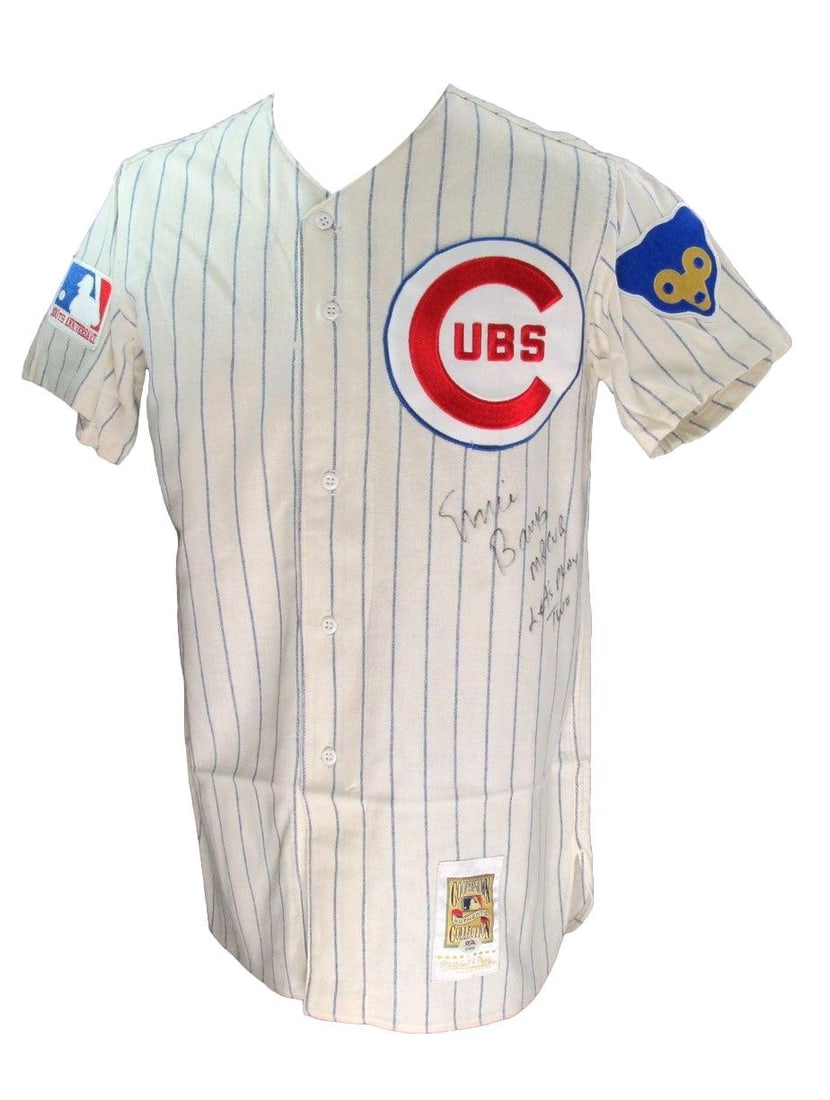 Ernie Banks HOF Signed Mitchell & Ness Cubs Jersey PSA Authenticated (1 of 7)