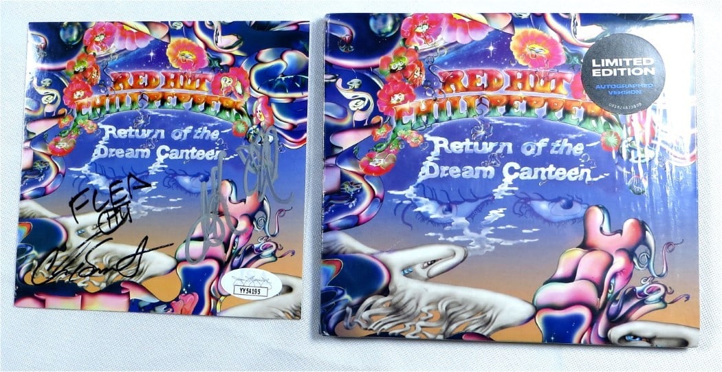 Red Hot Chili Peppers Signed CD Insert Kiedis Flea Smith Frusciante JSA (1 of 3)