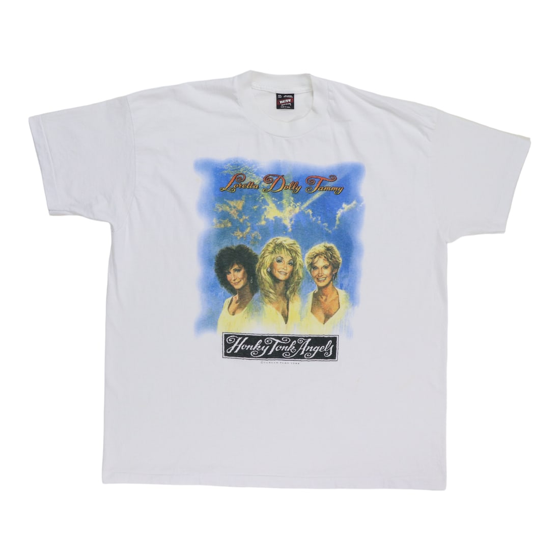 Vintage 1994 Honky Tonk Angels T Shirt Featuring Loretta Dolly Tammy: Vintage 1994 Honky Tonk Angels T Shirt Featuring Loretta Dolly Tammy This is an original vintage 1994 Honky Tonk Angels shirt featuring Loretta, Dolly, and Tammy. The shirt is not a modern reproductio