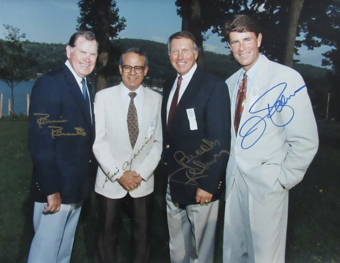 Robin Roberts Luis Aparicio Brooks Robinson Jim Palmer Signed 11x14 Photo PSA/DNA (1 of 4)