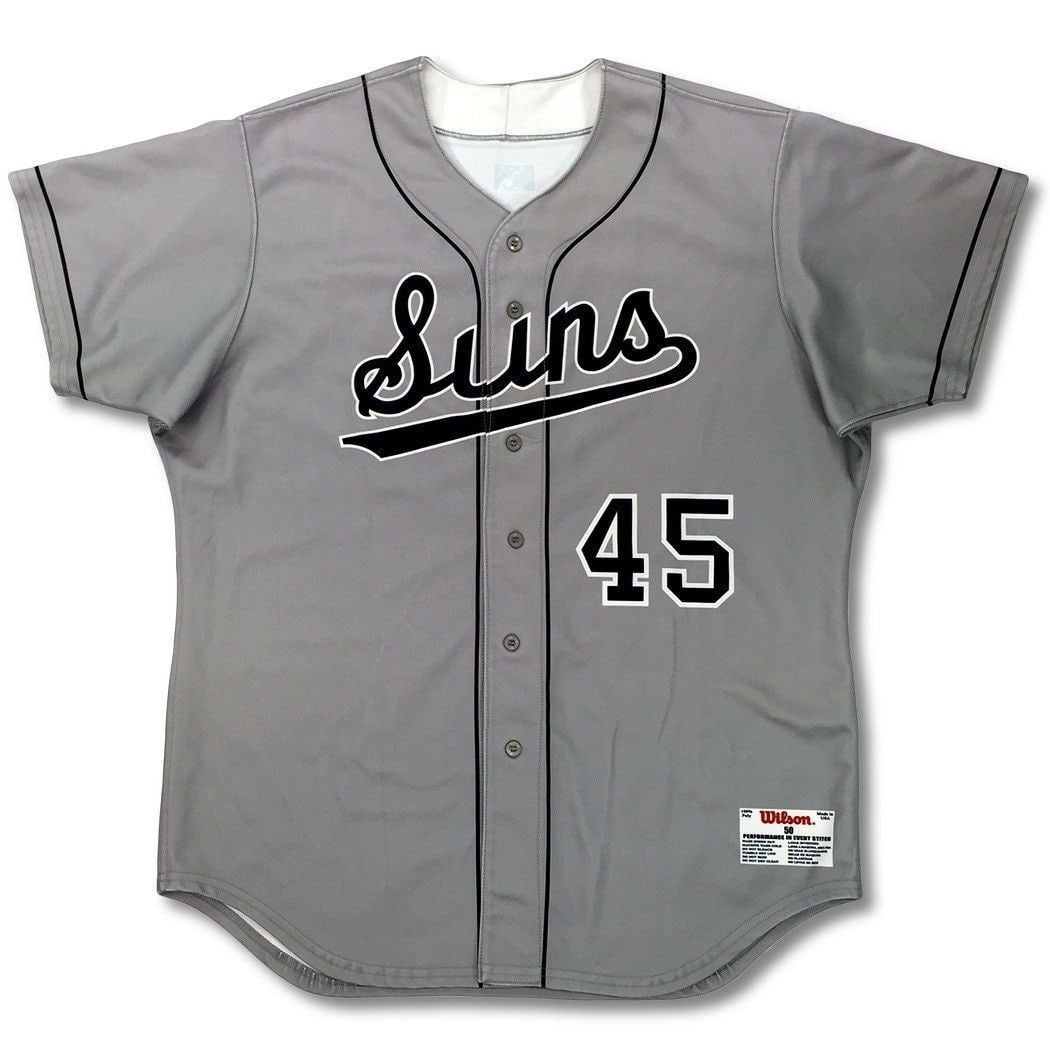 2010 Giancarlo Stanton Game Used Jacksonville Suns Jersey with Letter of Authenticity: 2010 Giancarlo Stanton Game Used Jacksonville Suns Jersey with Letter of Authenticity This remarkable game-used Giancarlo Stanton jersey was worn during the 2010 season while he played for the Jackson