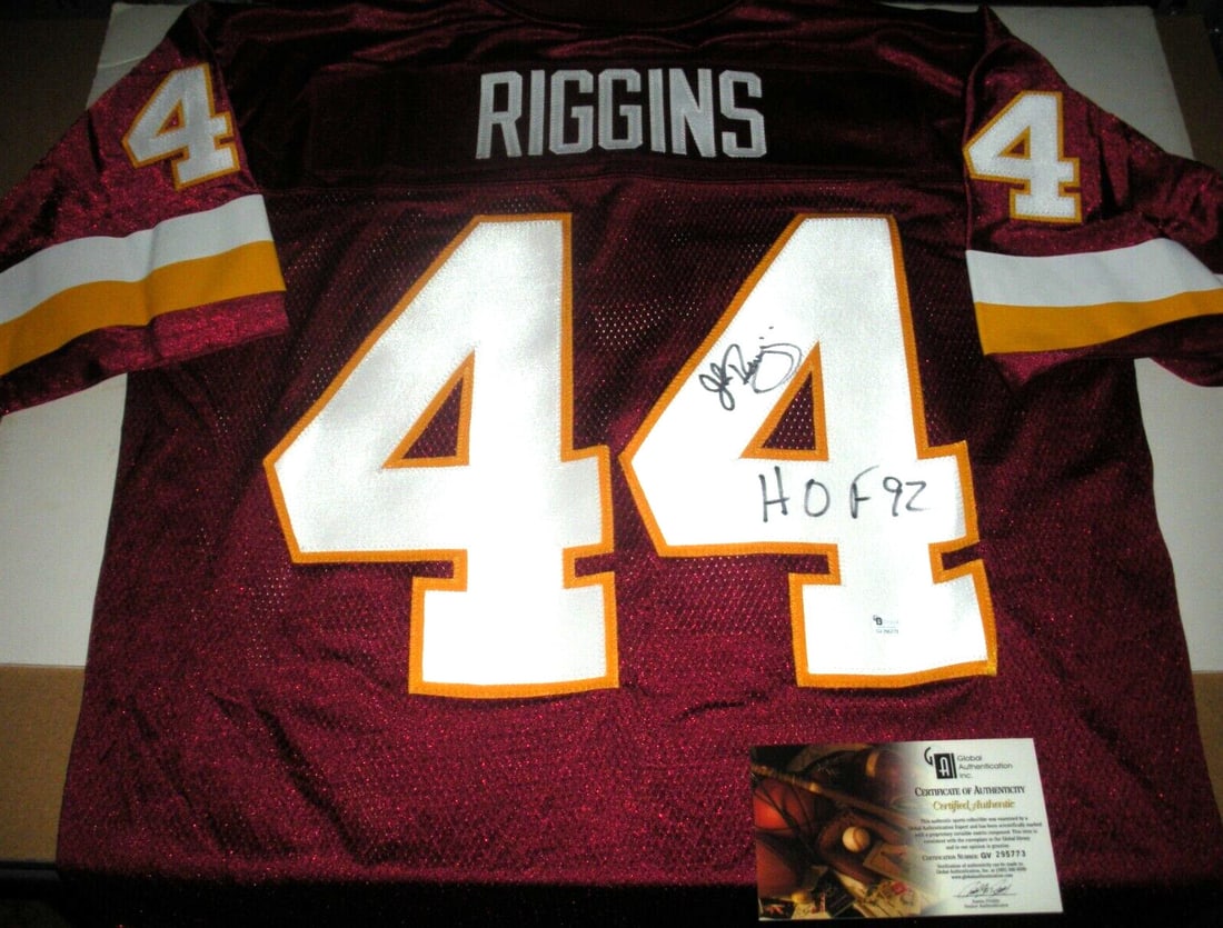 John Riggins Signed Reebok Jersey Redskins BAS Certified NFL Memorabilia (1 of 2)