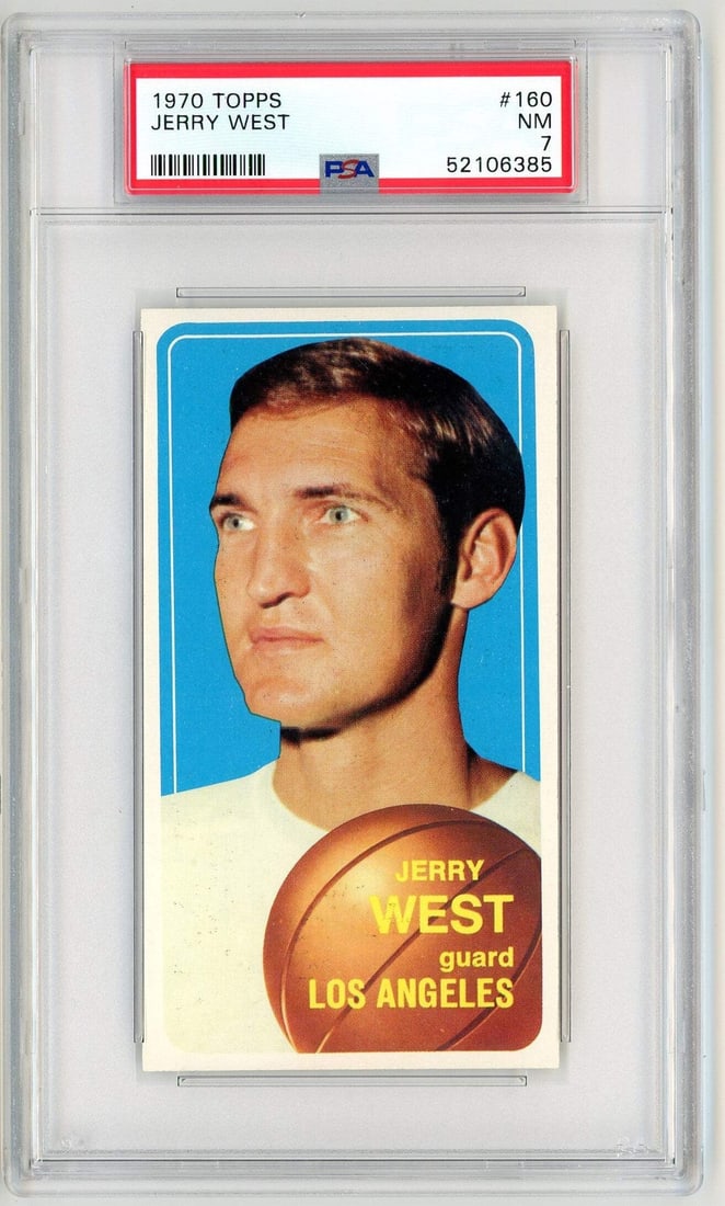 1970 Topps Jerry West #160 Basketball Card PSA 7 Los Angeles Lakers (1 of 2)
