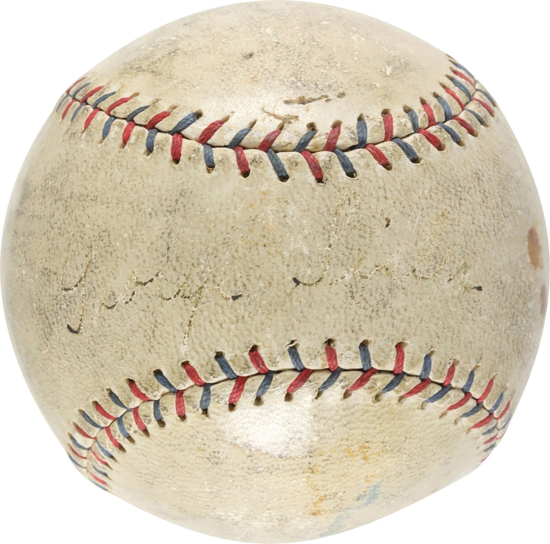 George Sisler Signed 1920's Official AL Baseball PSA DNA COA (1 of 7)