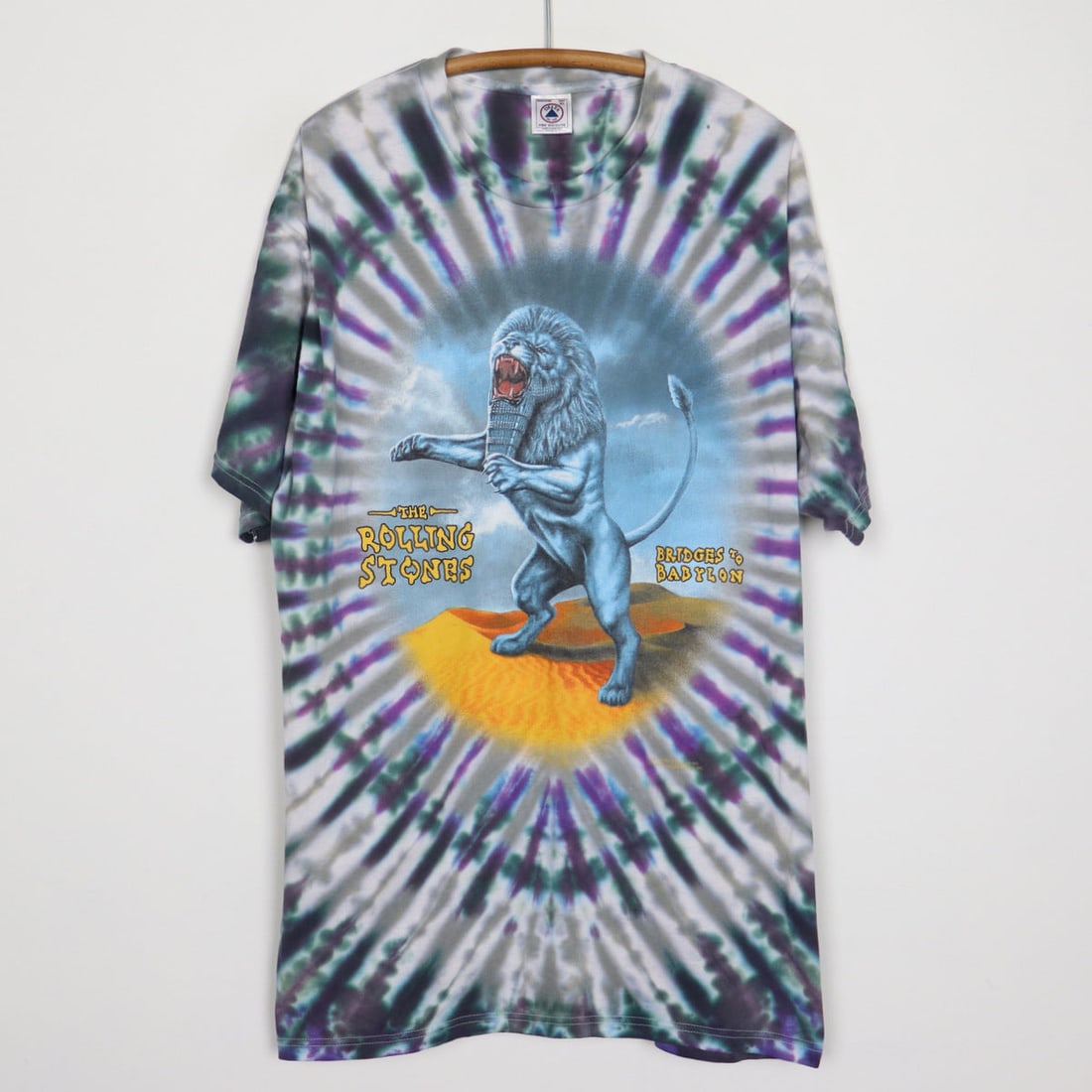 Vintage 1997 Bridges To Babylon Rolling Stones Tie Dye Concert Shirt XL: Vintage 1997 Bridges To Babylon Rolling Stones Tie Dye Concert Shirt XL This is an original vintage 1997 Rolling Stones Bridges To Babylon tie-dye tour shirt, featuring graphics on both the front and
