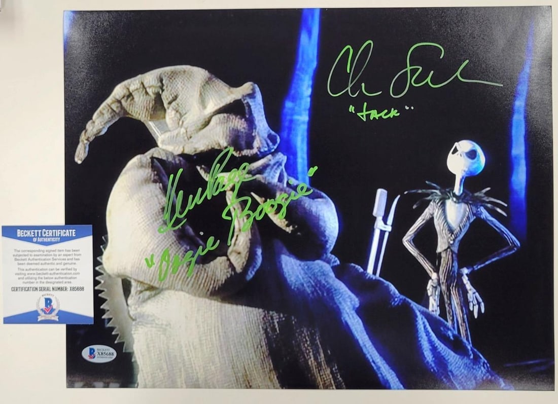 Ken Page Signed 11x14 Nightmare Before Christmas Photo Beckett Authenticated (1 of 3)