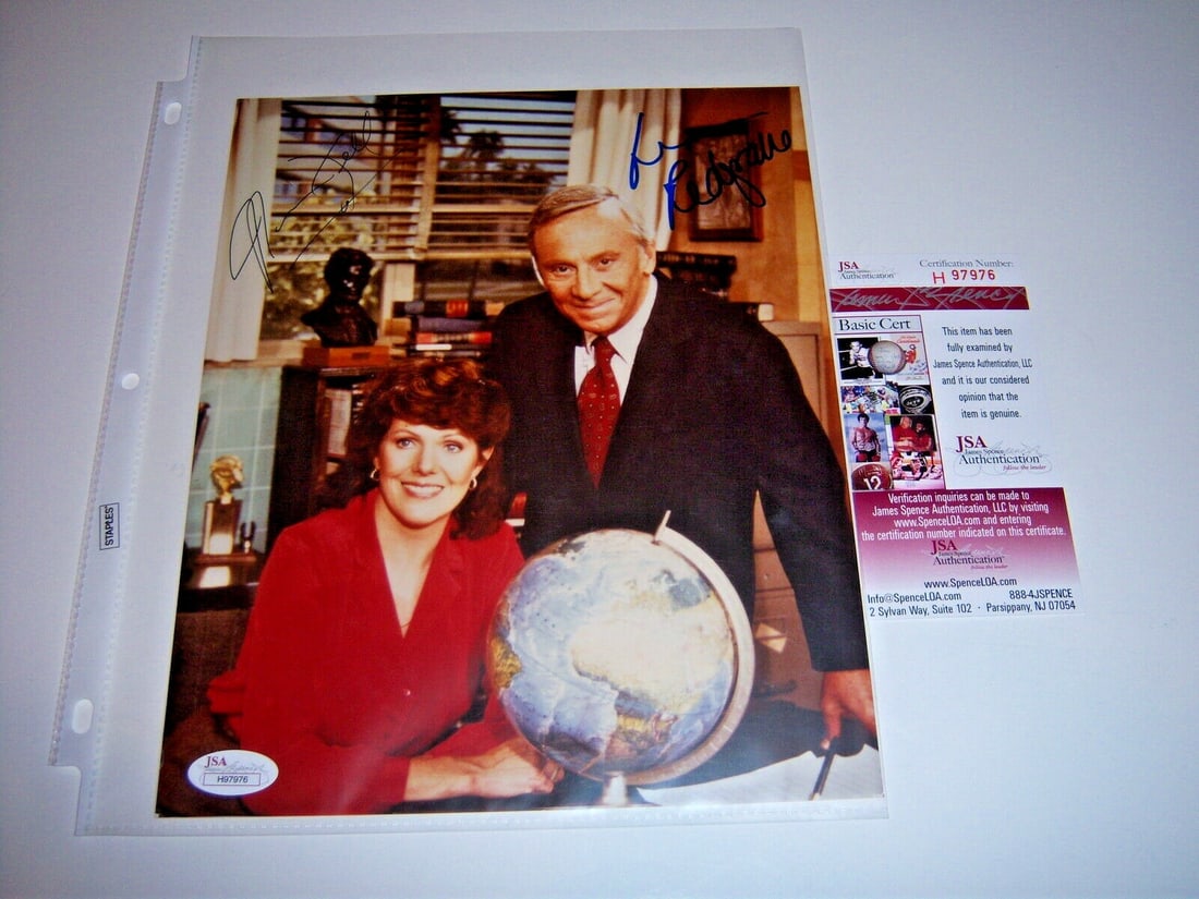 Norman Fell Lynn Redgrave Signed 8x10 Photograph JSA COA (1 of 1)