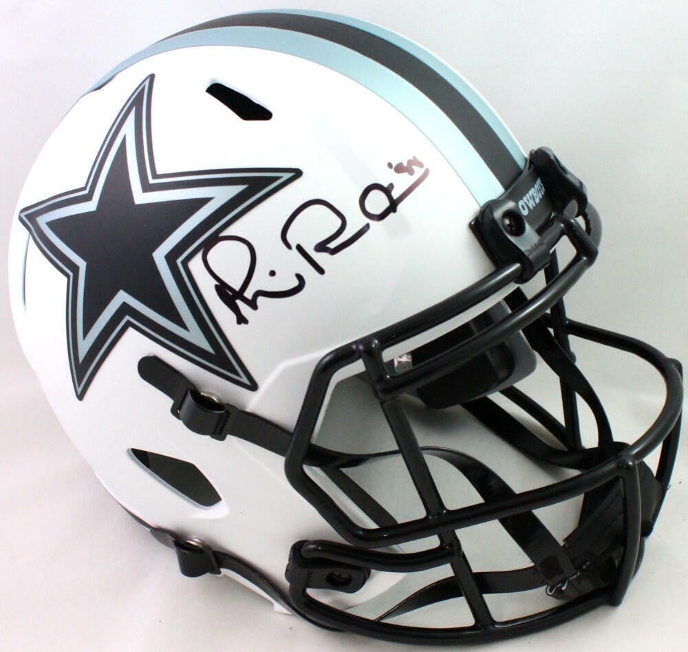 Michael Irvin Autographed Dallas Cowboys Lunar Speed Helmet Beckett Authenticated: Michael Irvin Autographed Dallas Cowboys Lunar Speed Helmet Beckett Authenticated This is an original Dallas Cowboys Lunar Speed full-size helmet autographed by legendary player Michael Irvin. The hel