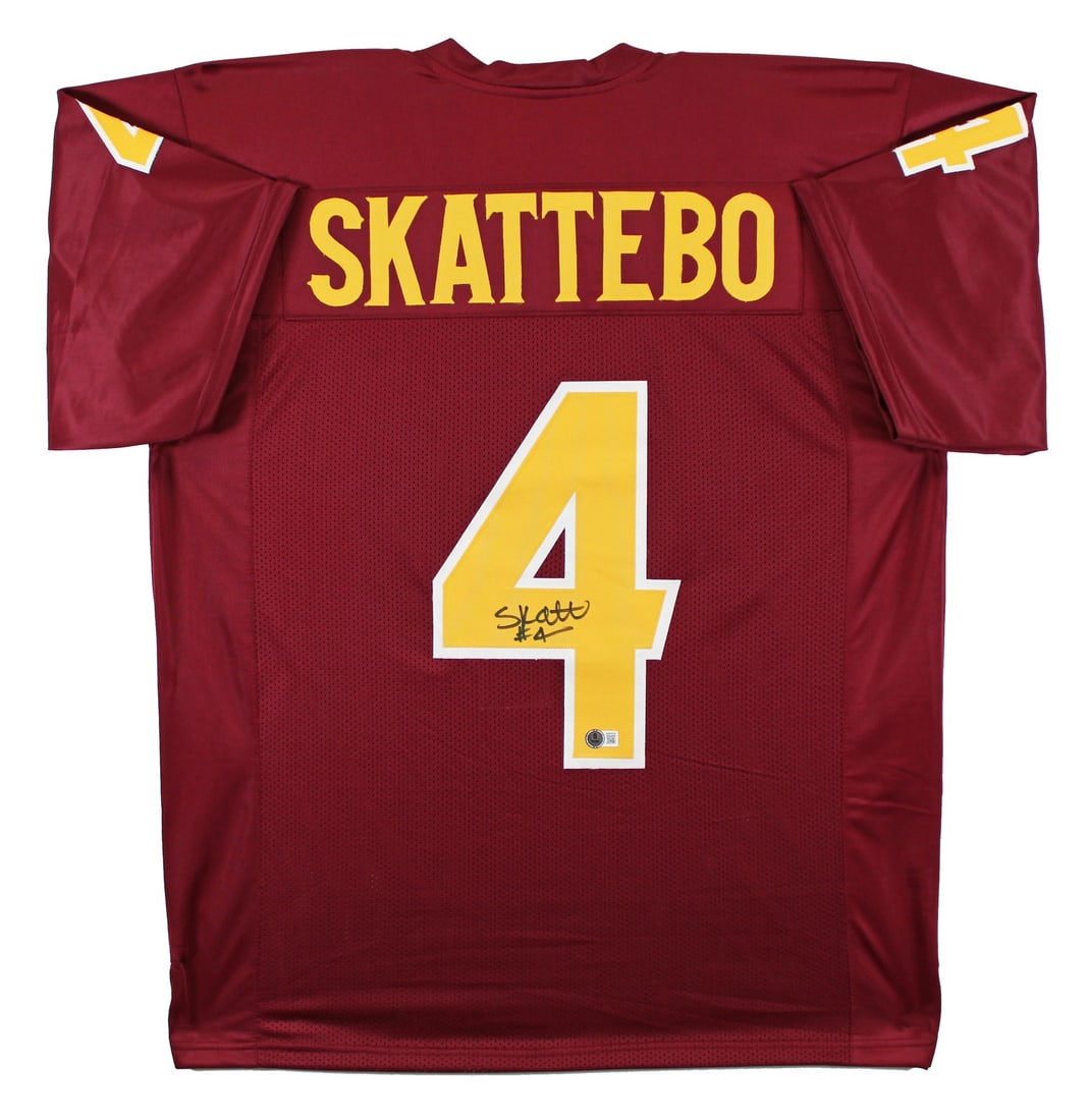 Cameron Skattebo Signed Arizona State Sun Devils Maroon Jersey BAS: Cameron Skattebo Signed Arizona State Sun Devils Maroon Jersey BAS Elevate your sports memorabilia collection with this autographed maroon Pro Style jersey, personally signed by Cameron Skattebo of th