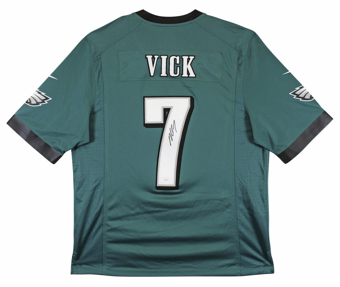 Michael Vick Signed Philadelphia Eagles Green Nike Jersey JSA Authenticated (1 of 5)