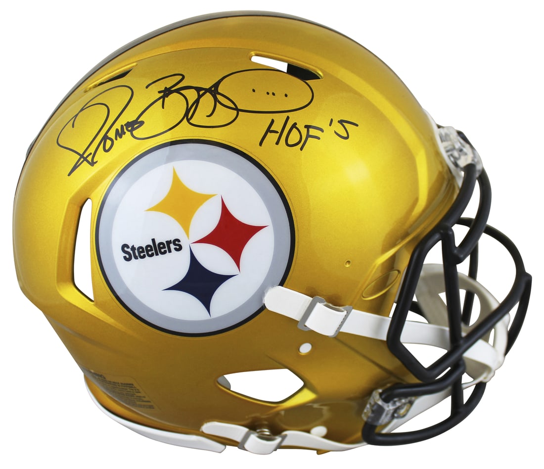Jerome Bettis Signed Flash Full Size Helmet HOF 15 BAS Authentic (1 of 3)