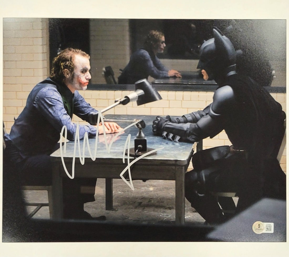 Christian Bale Signed Batman The Dark Knight 11x14 Photo Beckett Authenticated (1 of 3)