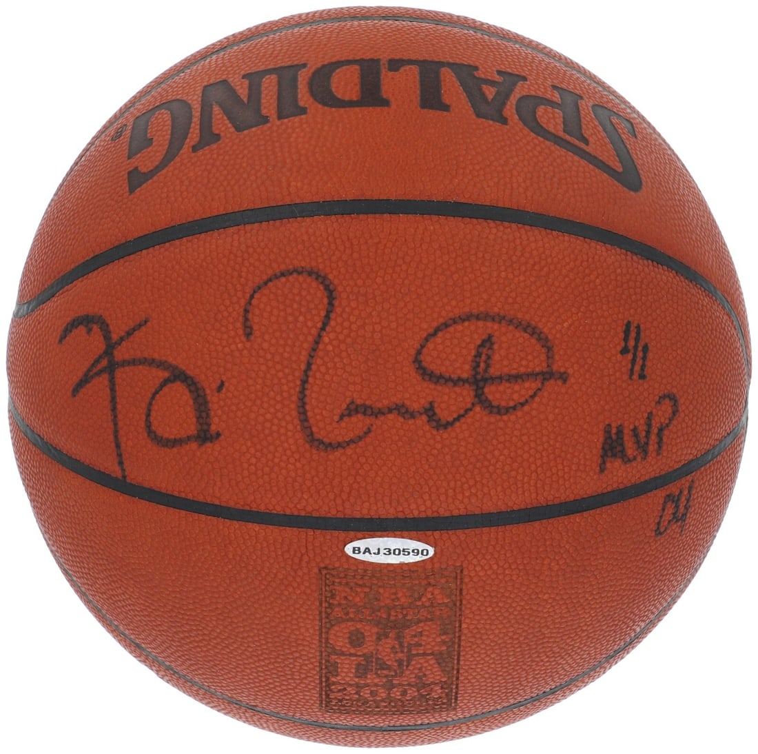 Kevin Garnett Signed Game Used Basketball 2004 All Star 1/1 Upper Deck COA (1 of 11)