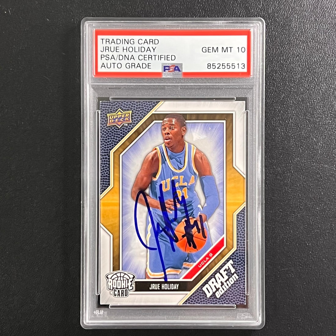 2009-10 Upper Deck #65 Jrue Holiday Signed Card PSA/DNA Authentic (1 of 2)