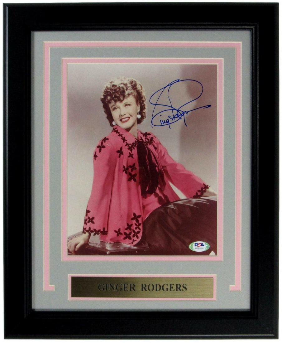 Ginger Rogers Autographed 8x10 Photo Framed PSA/DNA Certified (1 of 4)