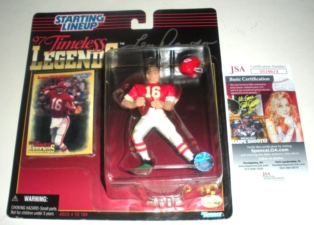 Len Dawson Signed Kansas City Chiefs Starting Lineup JSA COA (1 of 2)