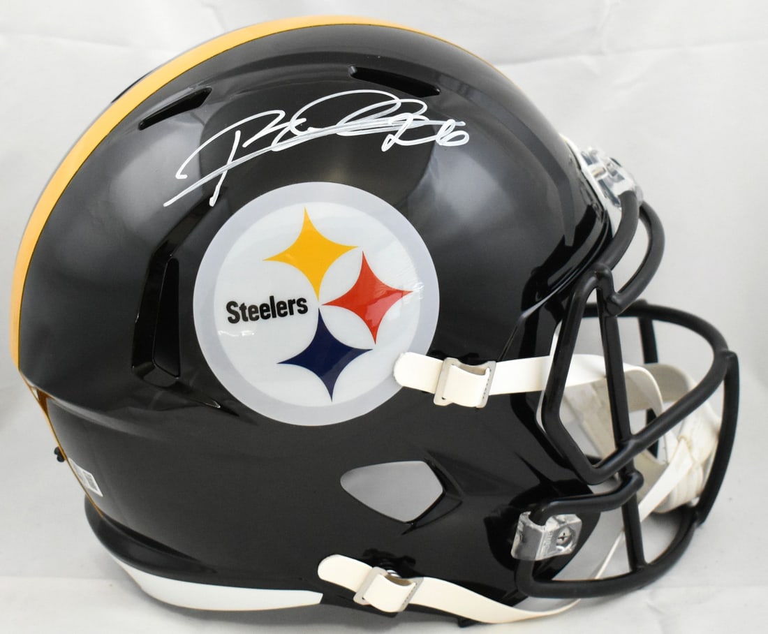 Rod Woodson Autographed Pittsburgh Steelers Full Size Helmet Beckett Holo: Rod Woodson Autographed Pittsburgh Steelers Full Size Helmet Beckett Holo This is an original Pittsburgh Steelers F/S Speed helmet autographed by legendary football player Rod Woodson. The helmet show