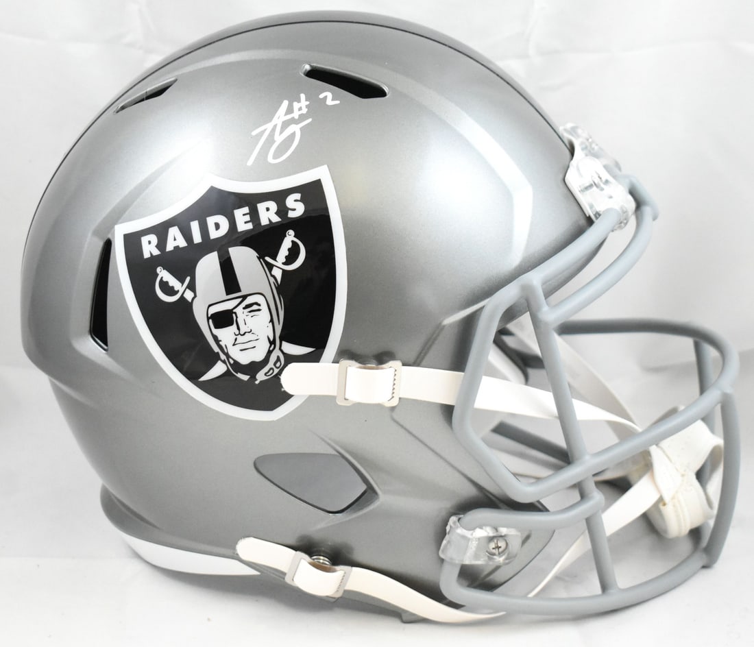 Ashton Jeanty Autographed Las Vegas Raiders Full Size Flash Speed Helmet Beckett Certified (1 of 5)