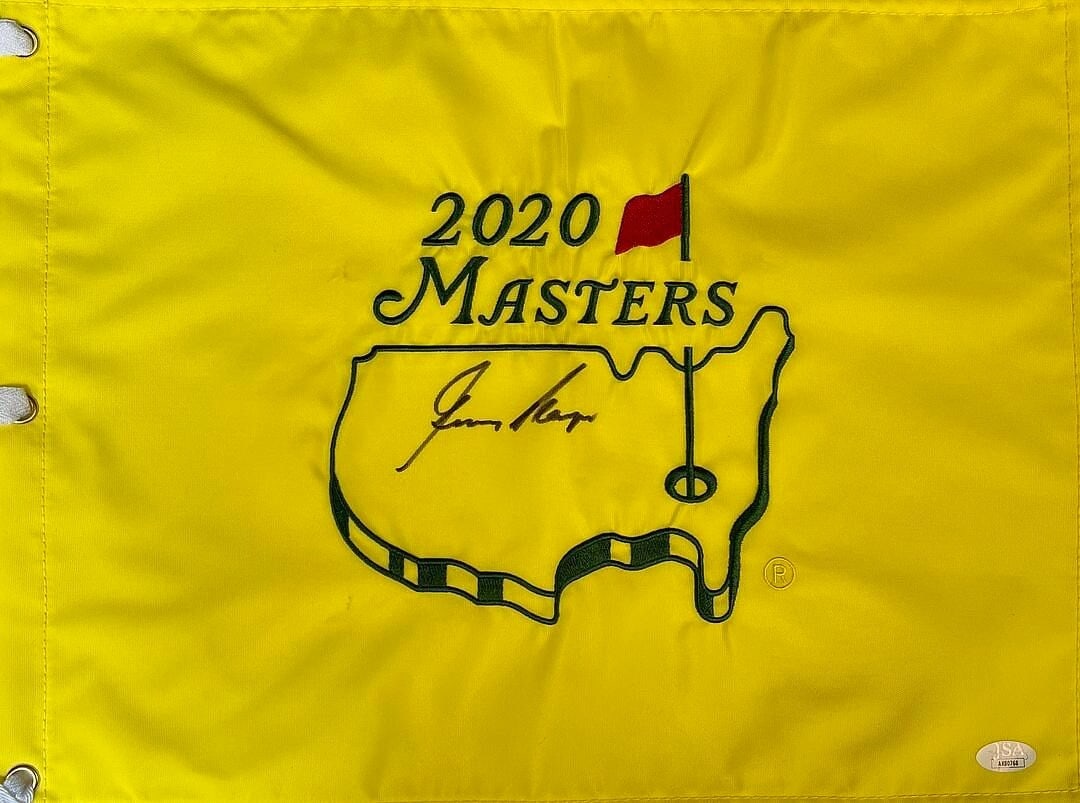 Gary Player Autographed 2020 Masters Pin Flag JSA AK80768 (1 of 2)